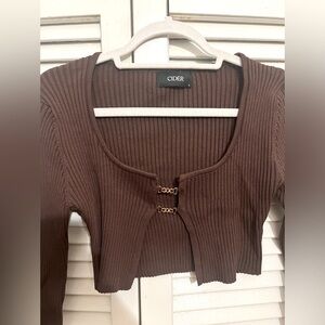 Brown cider sweater